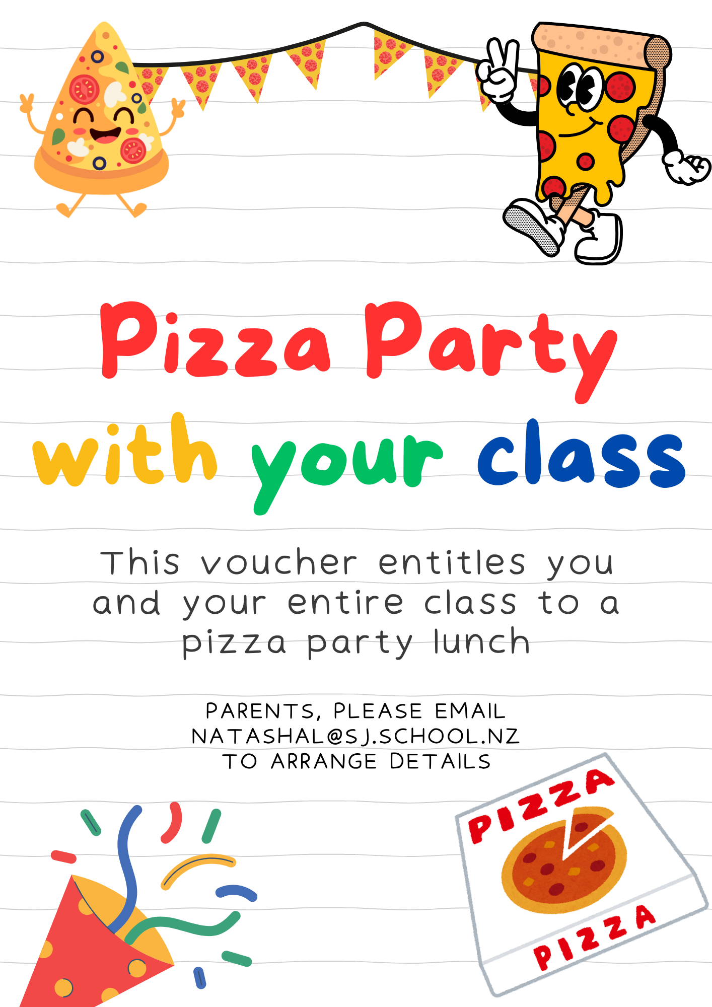 Auction Item: Pizza Party with your Class